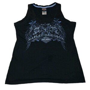 Harley Davidson Womens Large Black Tank Top Shirt #Motorcycle #Motorclothes